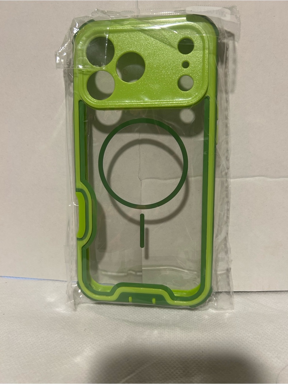 Clear Green Magnetic-Compatible Phone Case
